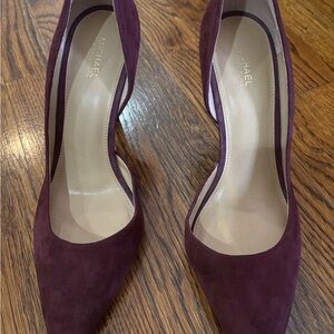Michael Kors Deep Burgundy Suede Heels
